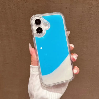 Neon Sand liquid Case for Iphone | LustraGlow