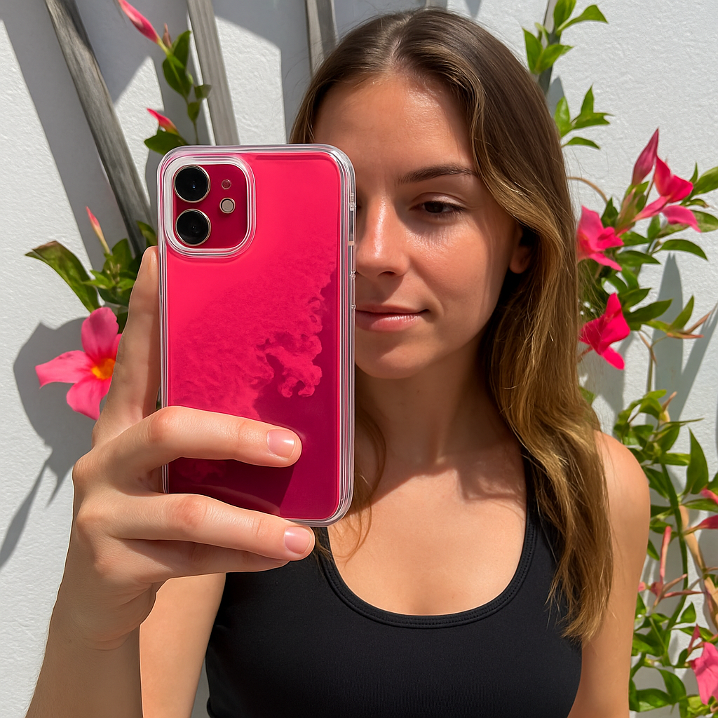 Neon Sand liquid Case for Iphone | LustraGlow