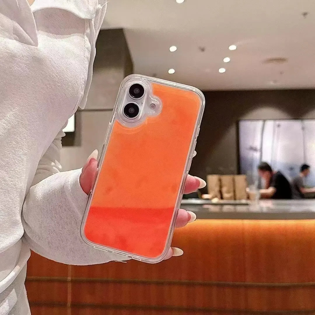 Neon Sand liquid Case for Iphone | LustraGlow